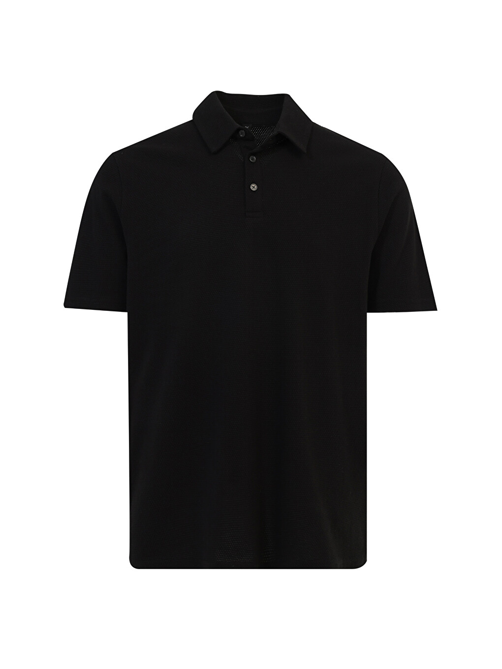 Siyah Erkek Polo Yaka Kısa Kol T-Shirt