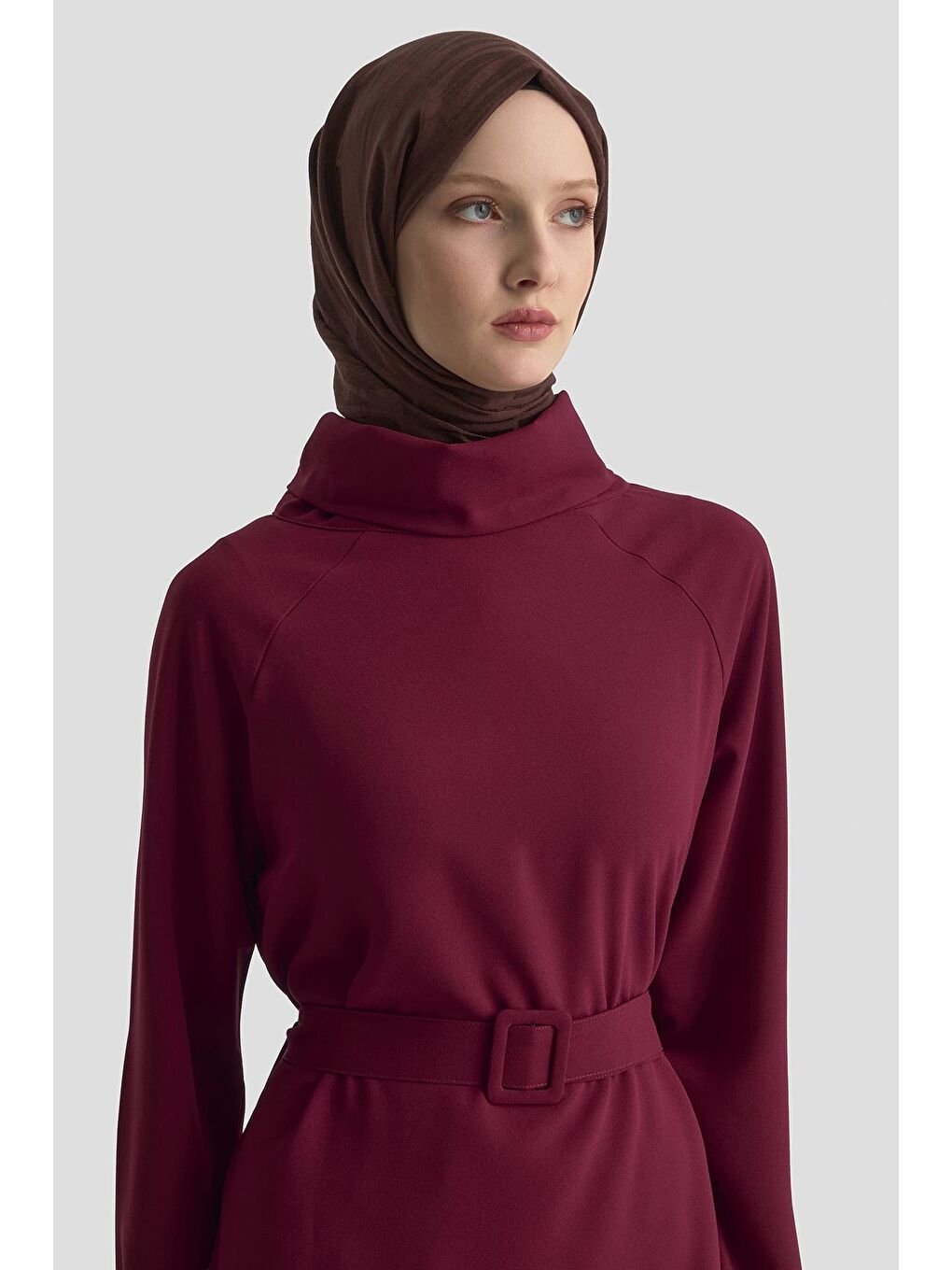 Kırışık Efektli Takım 25Kd1019 Bordo-3