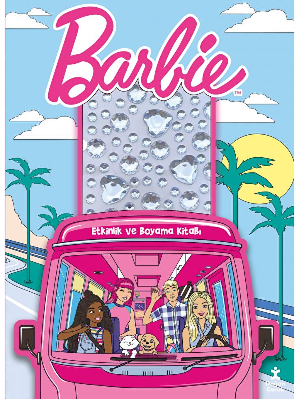 Barbie- Taşlı Çıkartmalarla Etkinlik Ve Boyama Kitabı