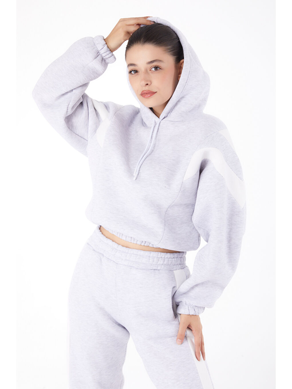 Garnili İkili Takım Gri - 26184