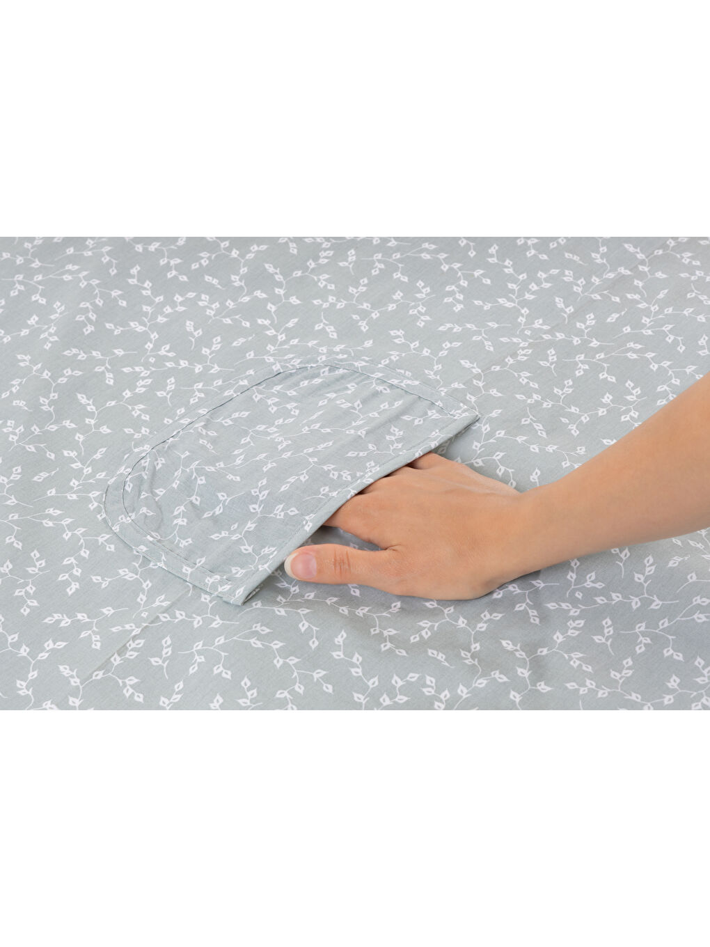 Cepli Emzirme Önlüğü Yeşil Çiçek-1