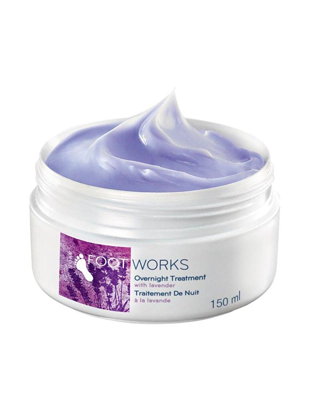 AVON Renksiz Foot Works Lavanta Özlü Gece Ayak Kremi Ayak Spreyi ve Ayak Törpüsü Paketi - 1