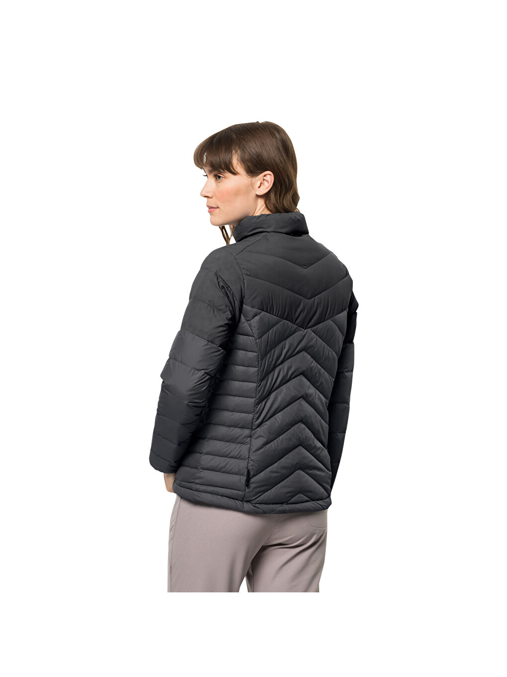 Siyah Tundra Down Kadın Outdoor Mont-1