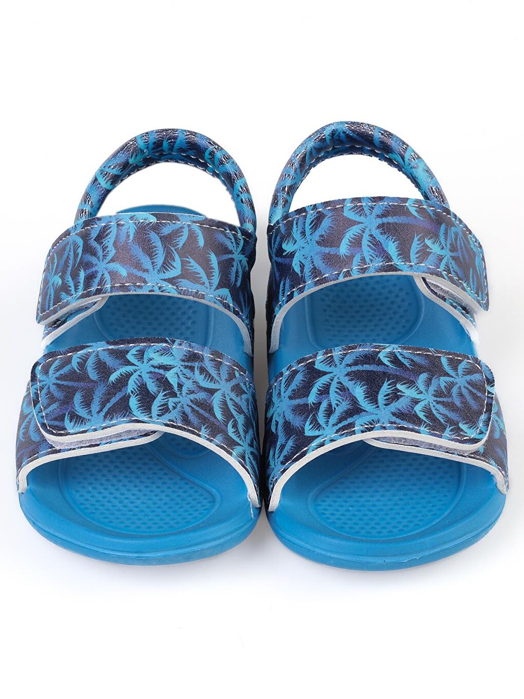 Boys Palmiye Baskılı 26-30 Numara Sandalet - Lacivert 24-36 Ay-1