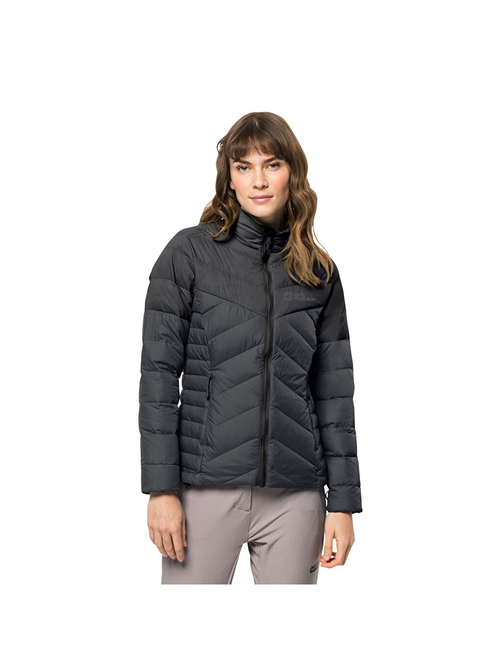 Siyah Tundra Down Kadın Outdoor Mont-2