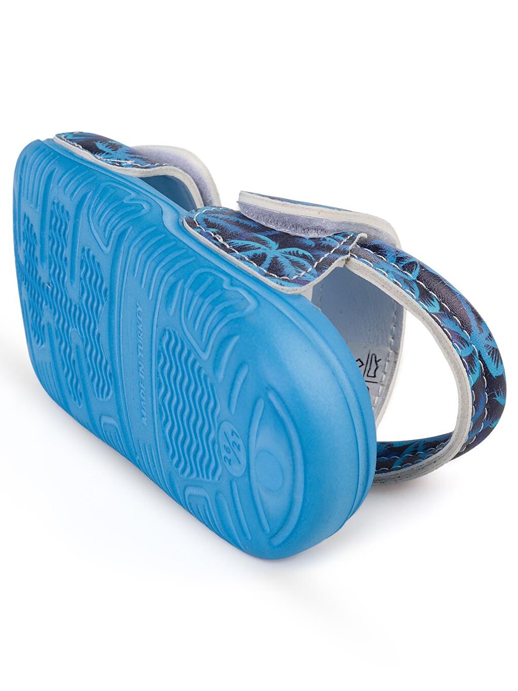 Boys Palmiye Baskılı 26-30 Numara Sandalet - Lacivert 24-36 Ay-2