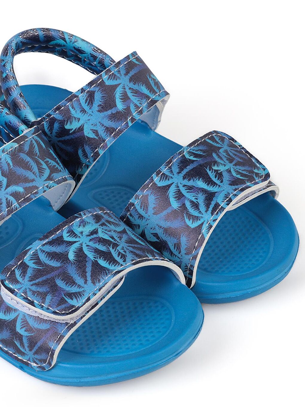 Boys Palmiye Baskılı 26-30 Numara Sandalet - Lacivert 24-36 Ay-3