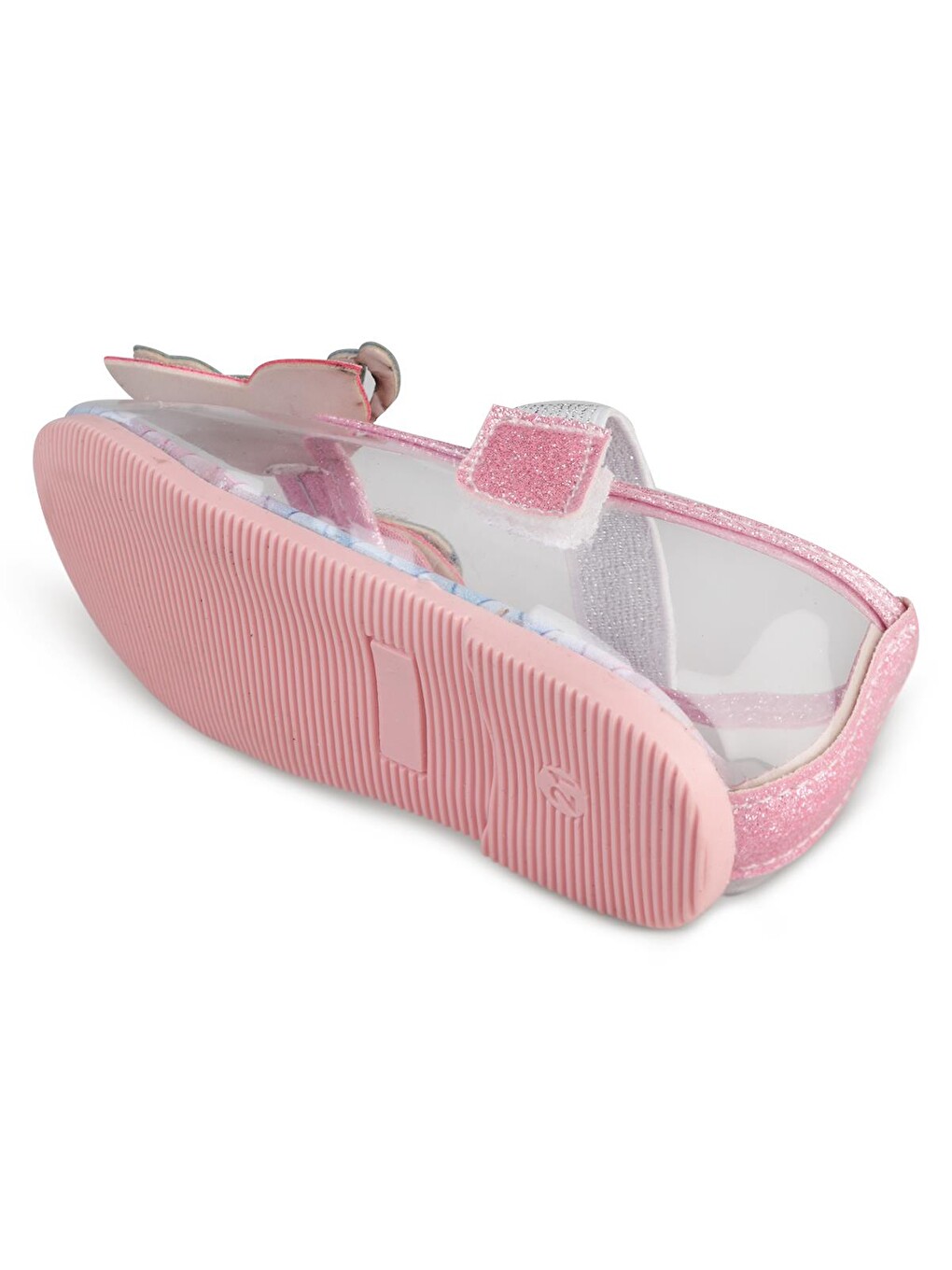 Girls Şeffaf Fiyonklu 21- Babet Ayakkabı - Pembe-4