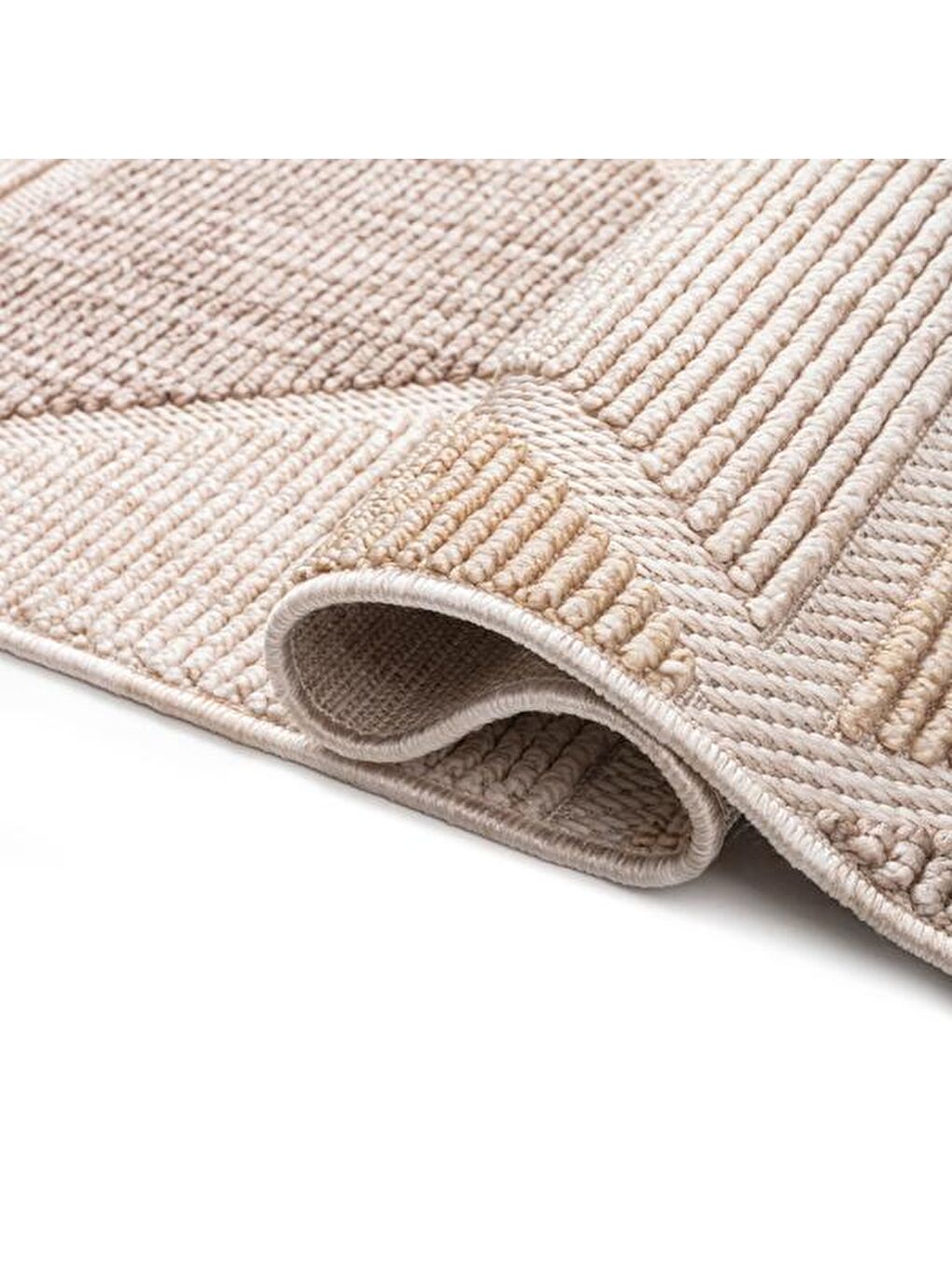 Rio Makine Halısı - Bej - 160x230 cm-1