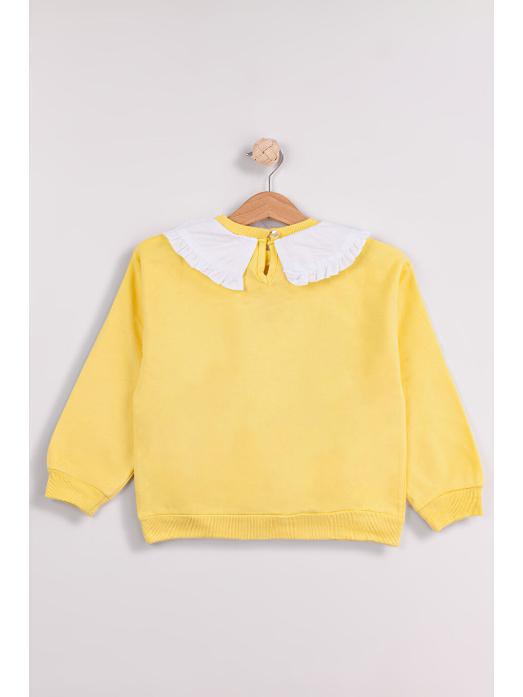 MİSSTUFFY Sarı Kız Çocuk 2'li Paket Basic Sweatshirt - 3