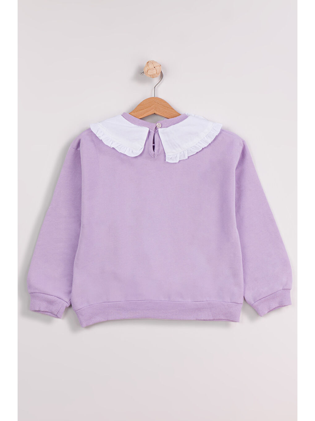 MİSSTUFFY Lila Kız Çocuk 2'li Paket Basic Sweatshirt - 3