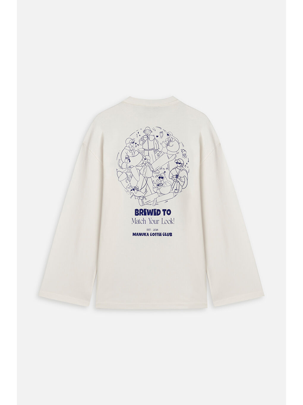 Coffee Club Tshırt Ekru-1