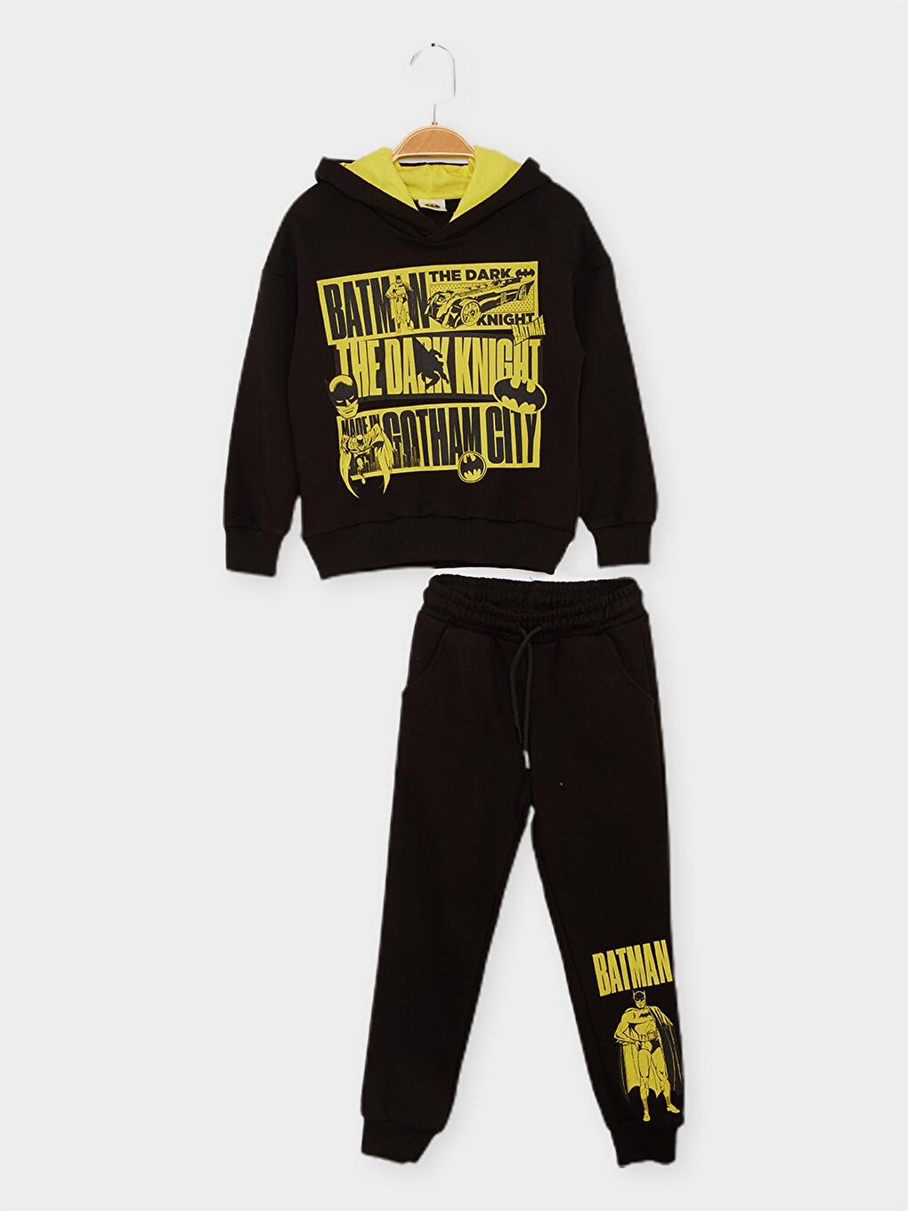 Siyah Batman Lisanslı Erkek Çocuk 2'li Takım 21577