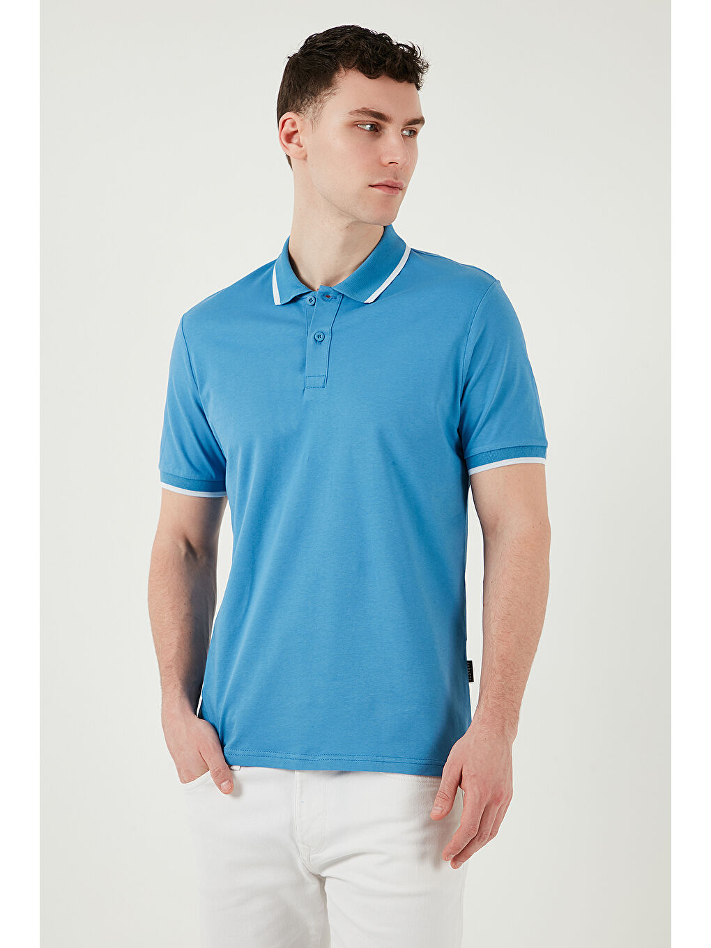 Mavi Pamuklu Regular Fit Polo Yaka Tişört 5902063-1