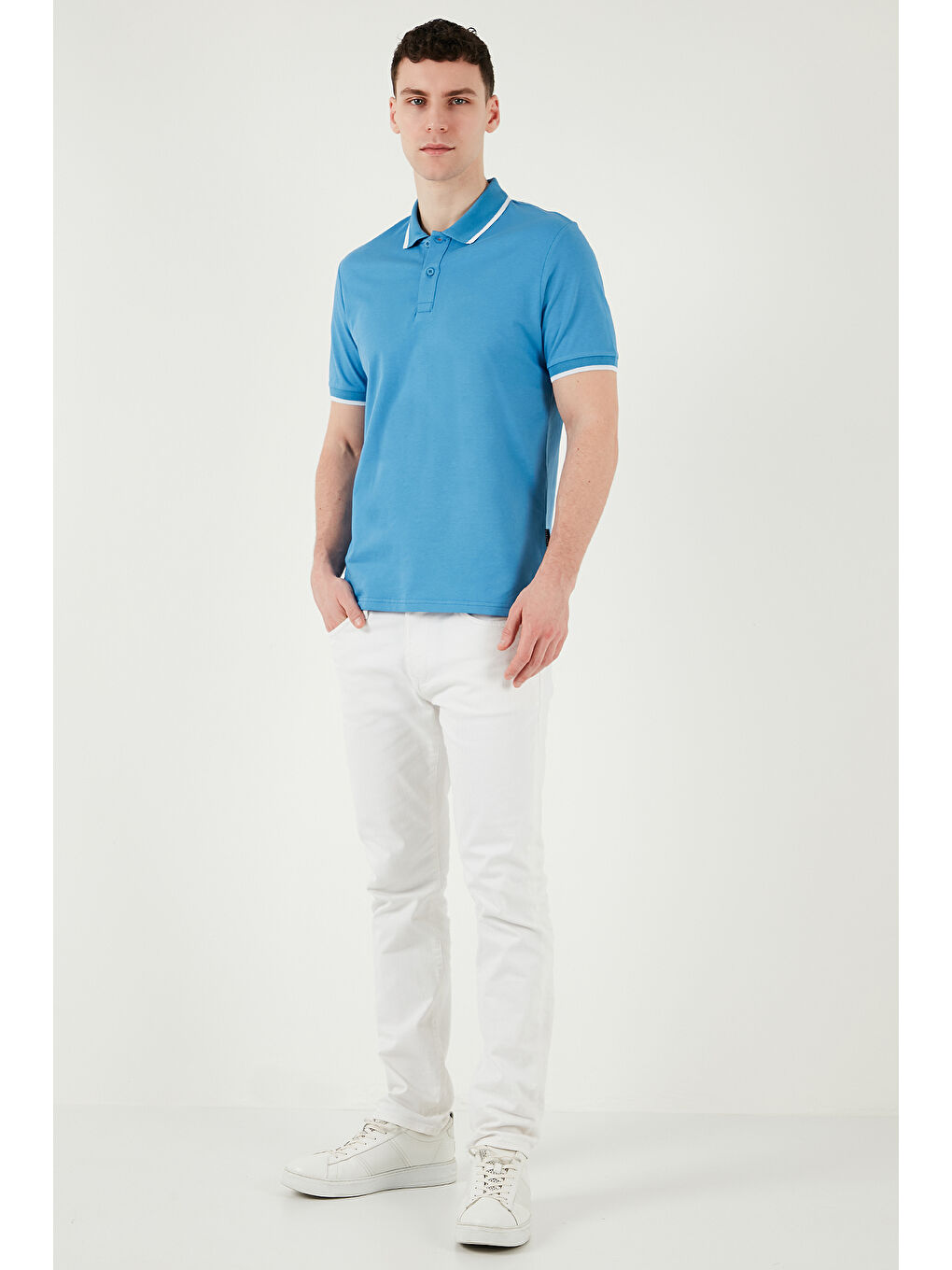 Mavi Pamuklu Regular Fit Polo Yaka Tişört 5902063-2