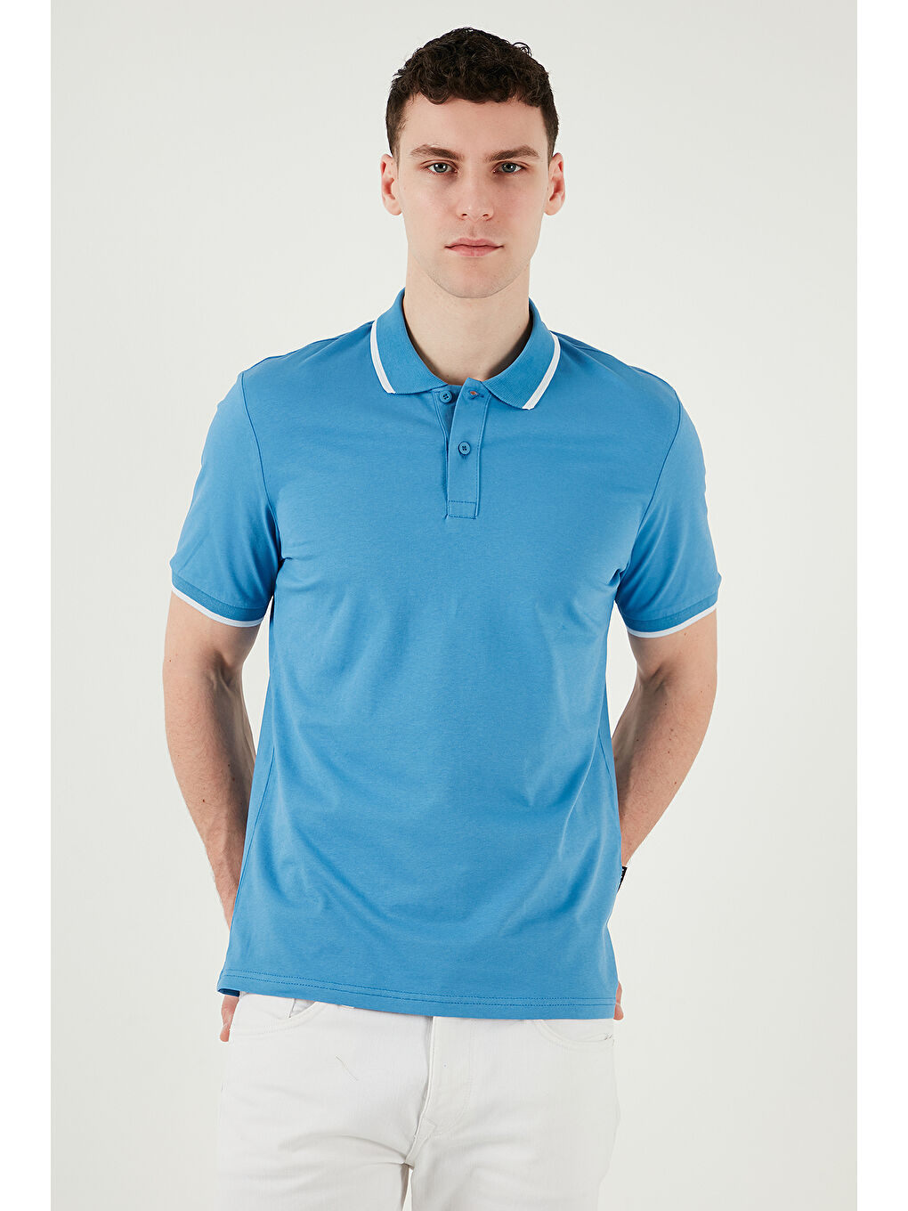 Mavi Pamuklu Regular Fit Polo Yaka Tişört 5902063-3