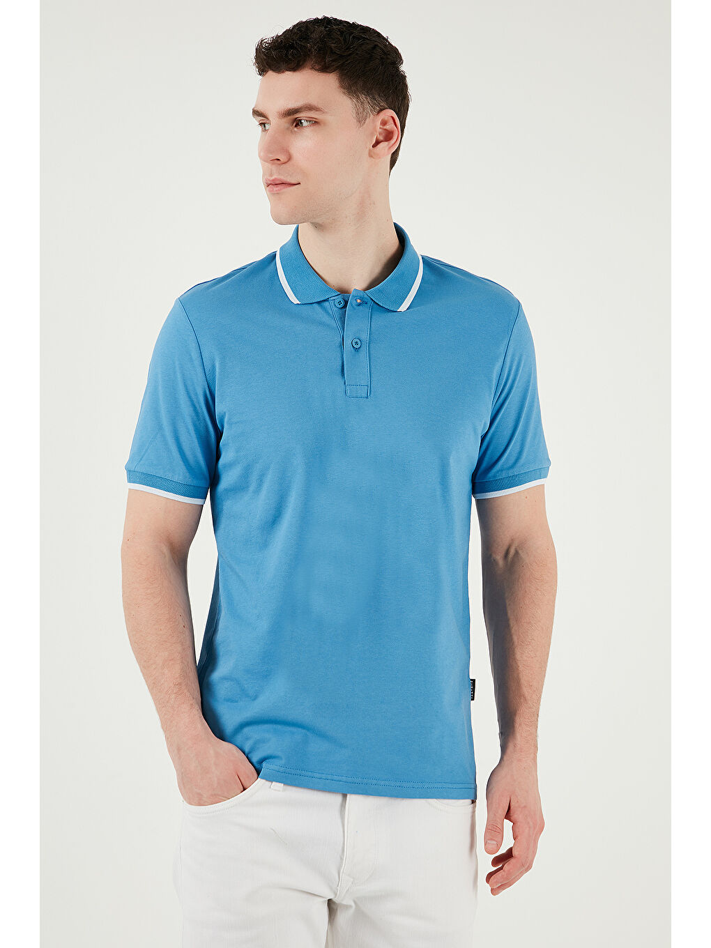 Mavi Pamuklu Regular Fit Polo Yaka Tişört 5902063-4