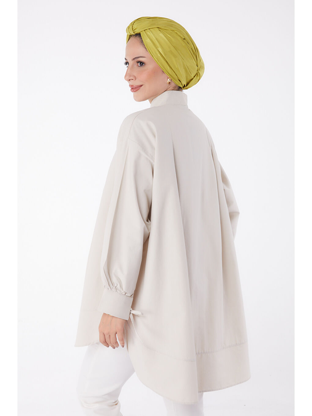 Bej Kol Biyeli Tunik Tas - 26068-4