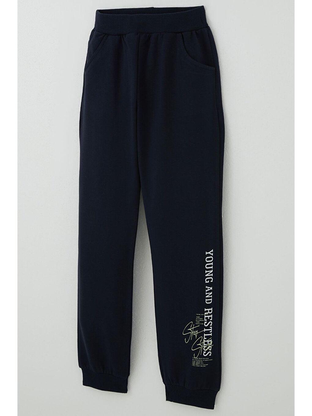 Erkek Çocuk Eşofman Takımı Yazı Baskılı Fıstık Yeşili (4-8 Yaş)-6