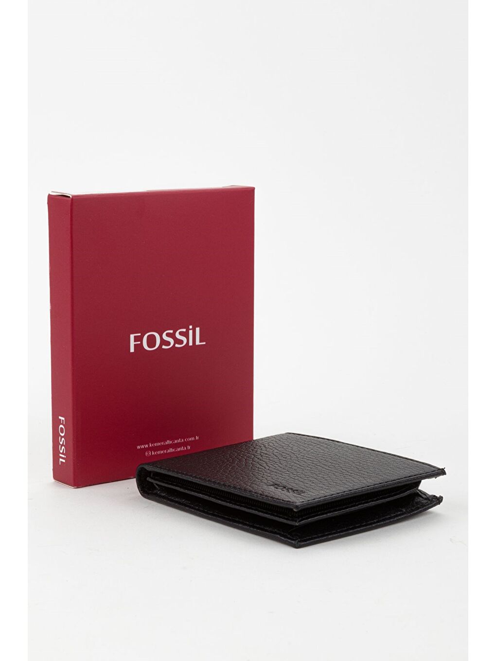 Kutulu Hakiki Deri Yatay Siyah Küçük Boy Erkek El Portföyü Cüzdan-5