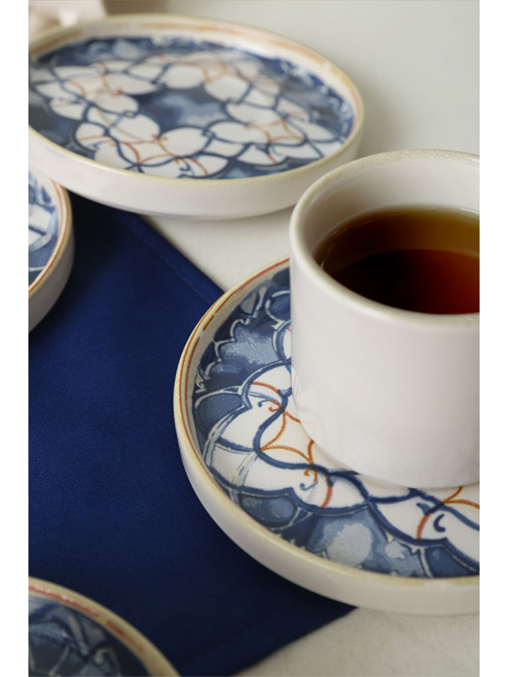 Karışık Wave Flow Stackable Çay Takımı 12 Parça 6 Kişilik-3