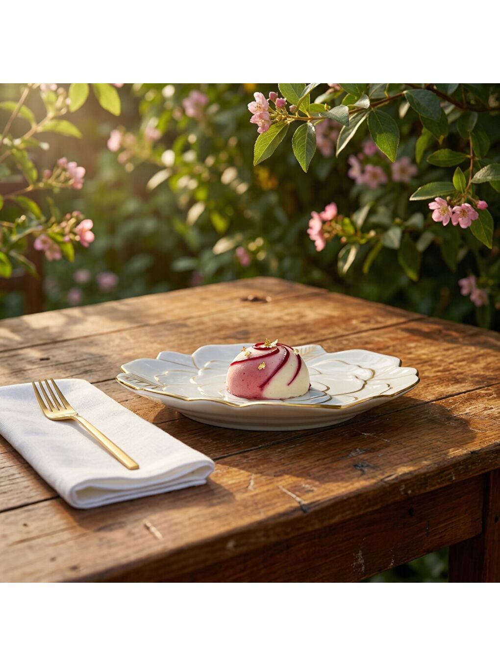 Ekru Rose Premium El Dekoru Dekoratif Porselen Tabak 21 cm-3