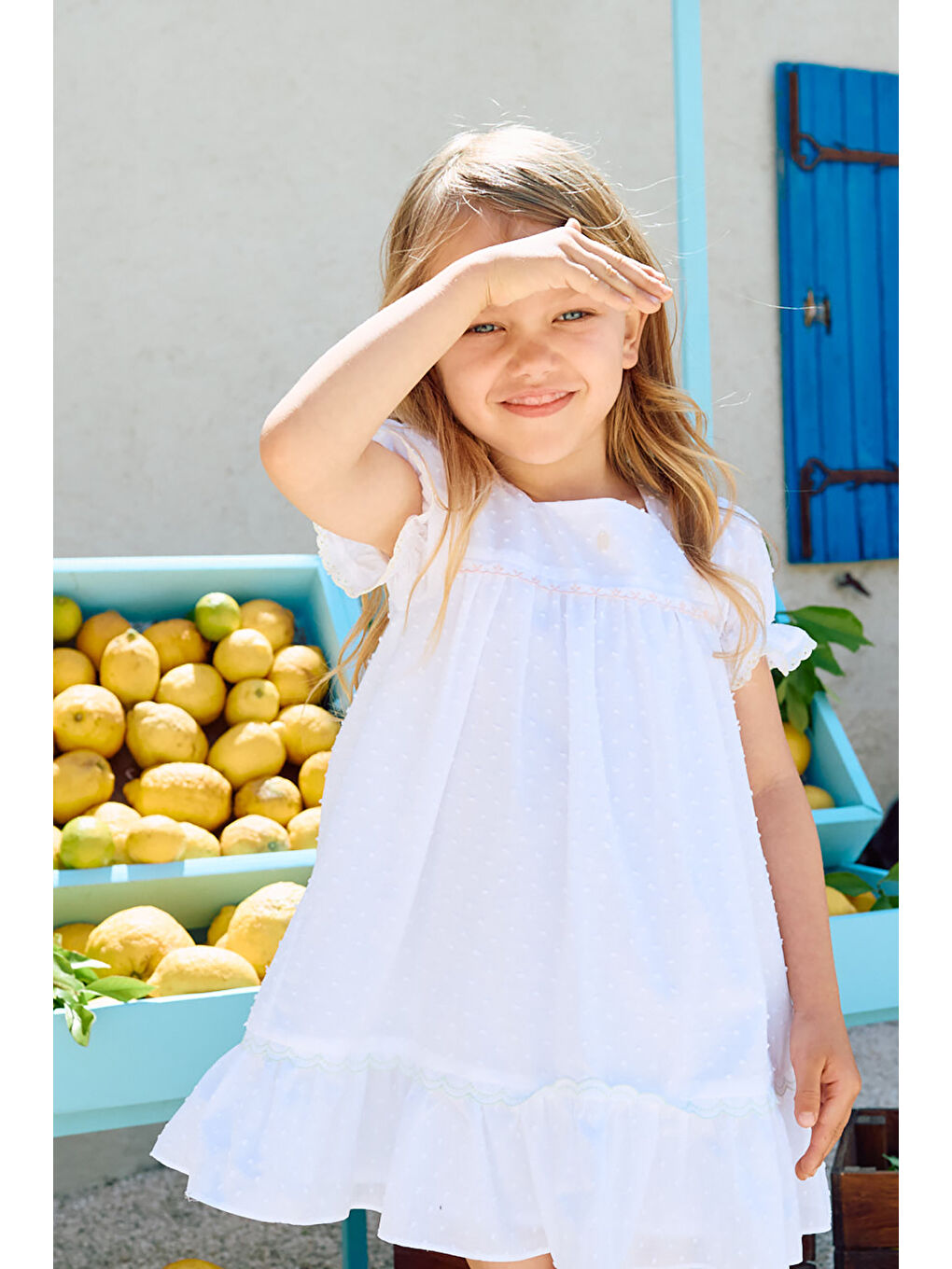 Patachou Kız Bebek Beyaz Elbise-3