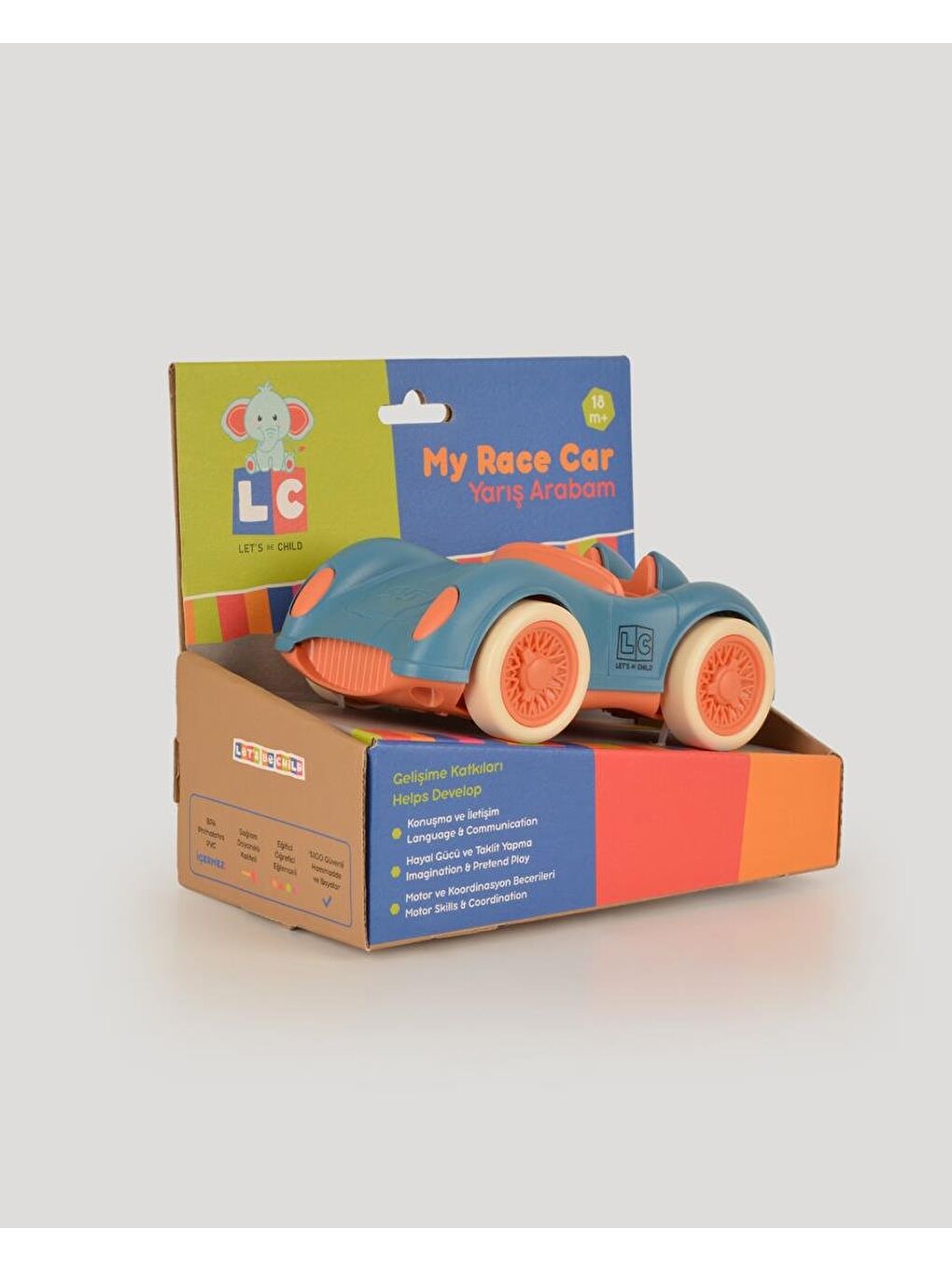 Yarış Arabam Açık Mavi-4