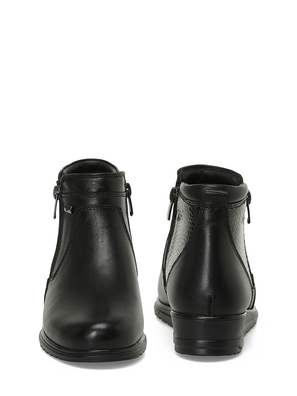 105654.Z5PR Siyah Kadın Dolgu Topuk Bot-4