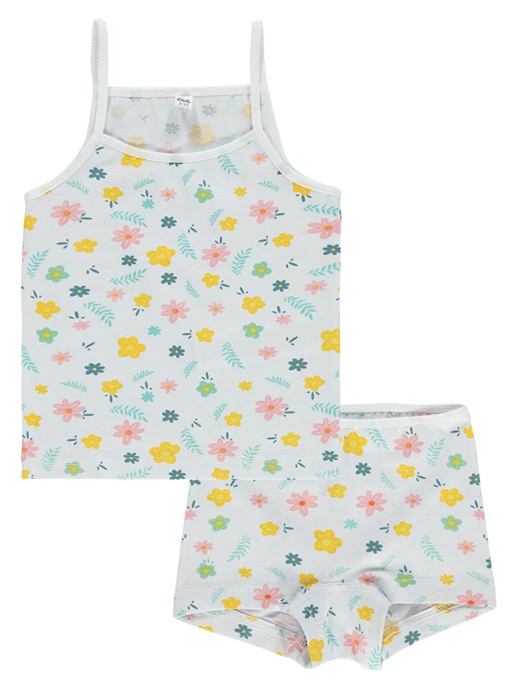 Girls Kız Çocuk İç Çamaşır Takımı 2-10 Yaş Beyaz