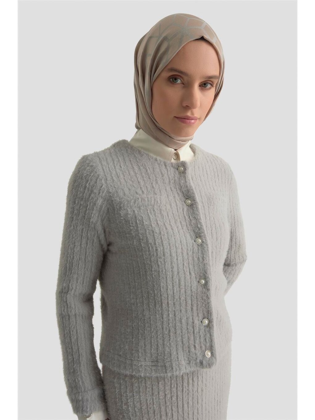 Dokulu Triko Takım 25Kd1801 Gri-3