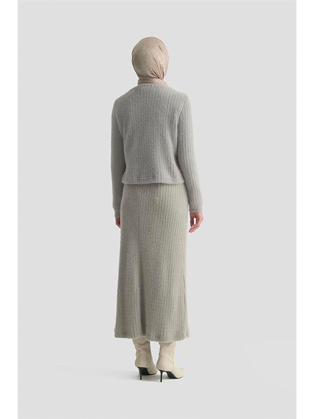 Dokulu Triko Takım 25Kd1801 Gri-5