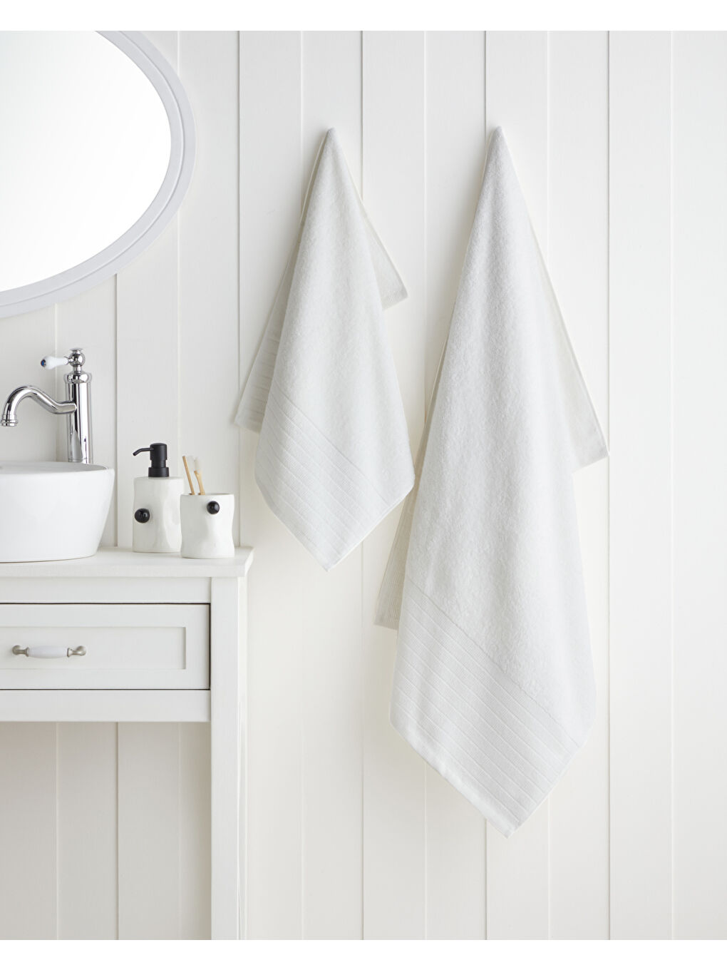 Pure Pamuk Banyo Havlusu 70x140 cm Beyaz-3