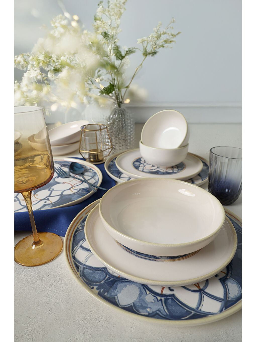 Karışık Wave Flow Yemek Takımı 24 Parça 6 Kişilik-3