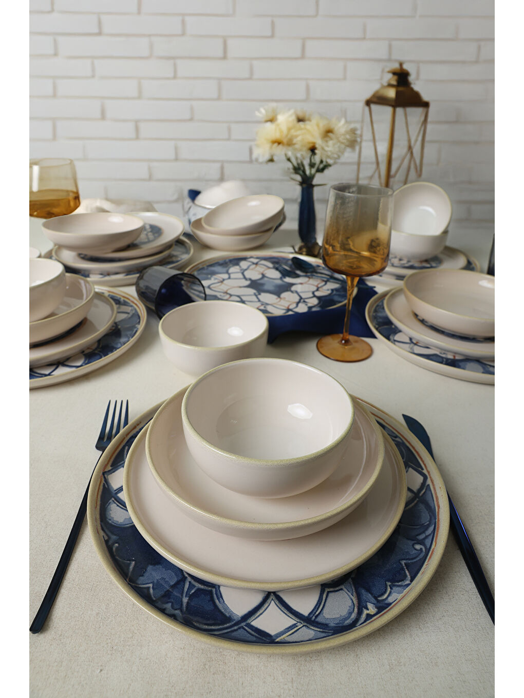 Karışık Wave Flow Yemek Takımı 24 Parça 6 Kişilik-4