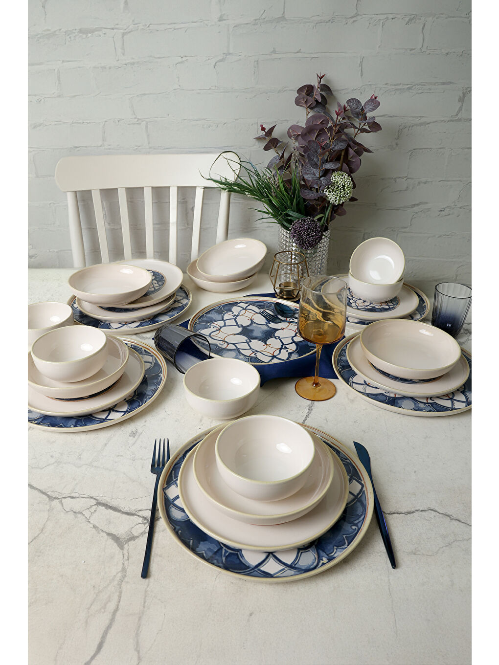 Karışık Wave Flow Yemek Takımı 24 Parça 6 Kişilik-5