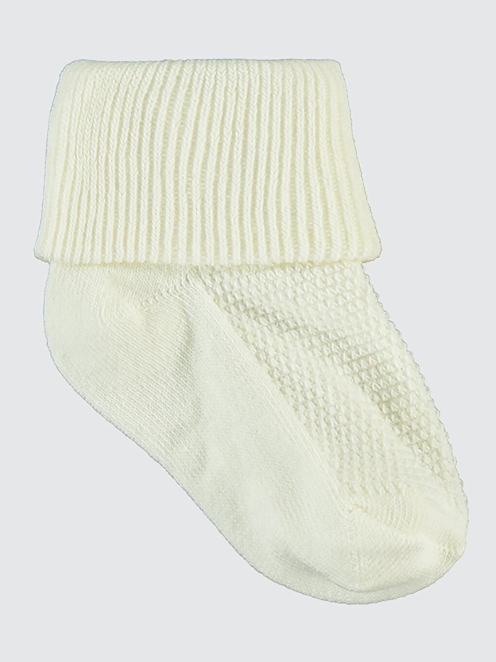 Ekru Baby Bebek 3'lü Çorap Set 0-24 Ay Krem-4