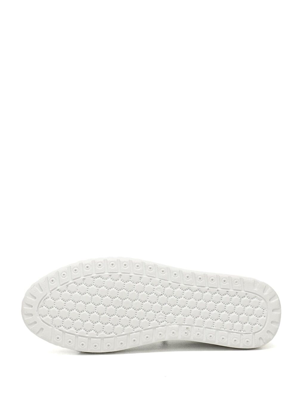 Beyaz BEYAZ  Hakiki Deri Yuvarlak Burun Dolgu Taban Bağcıklı Kadın Ayakkabı 42619-3