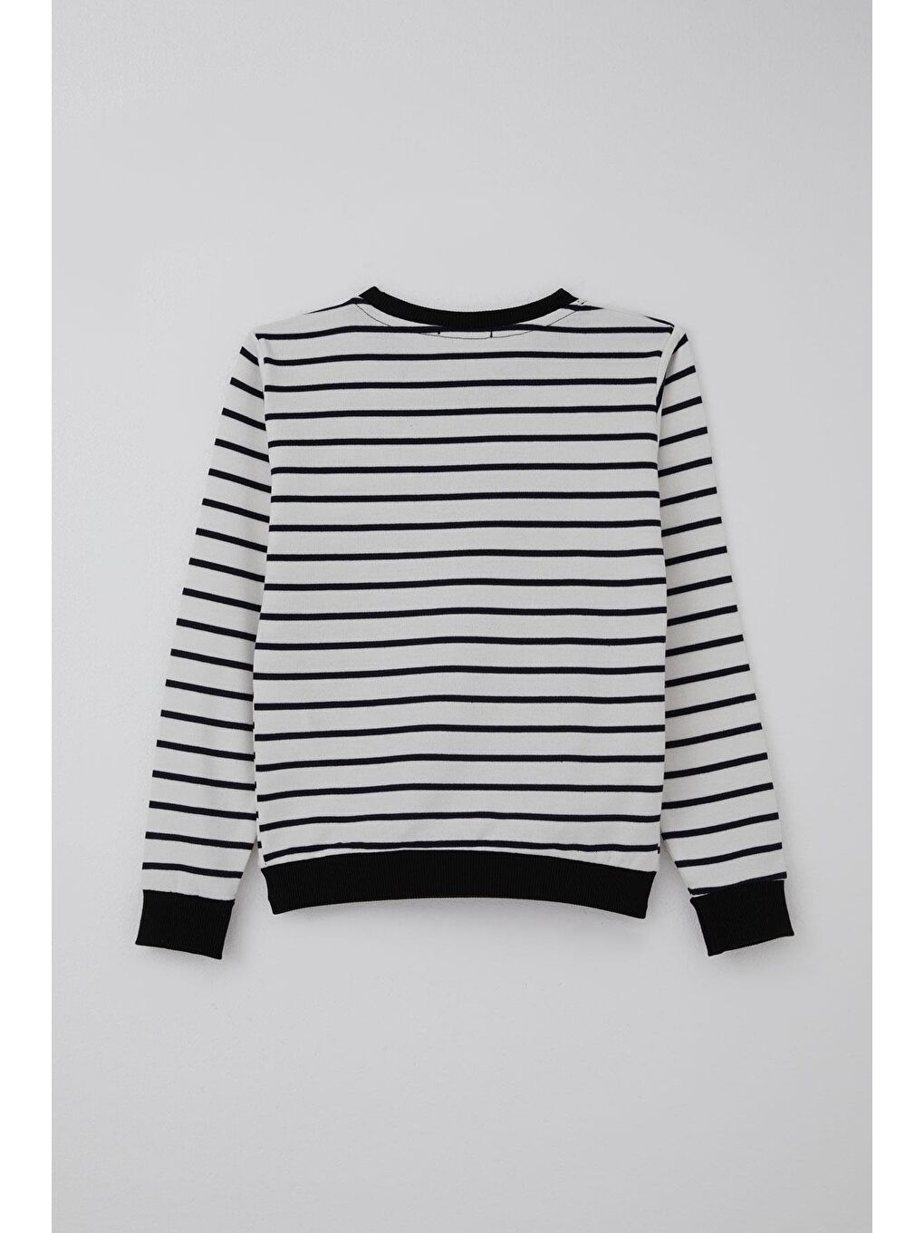 Erkek Çocuk Eşofman Takımı Yazı Baskılı Çizgili Beyaz (4-8 Yaş)-3