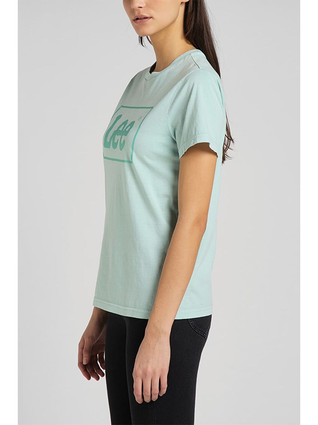 Yeşil Slim Fit Dar Kesim Bisiklet Yaka Kısa Kollu Tişört-2