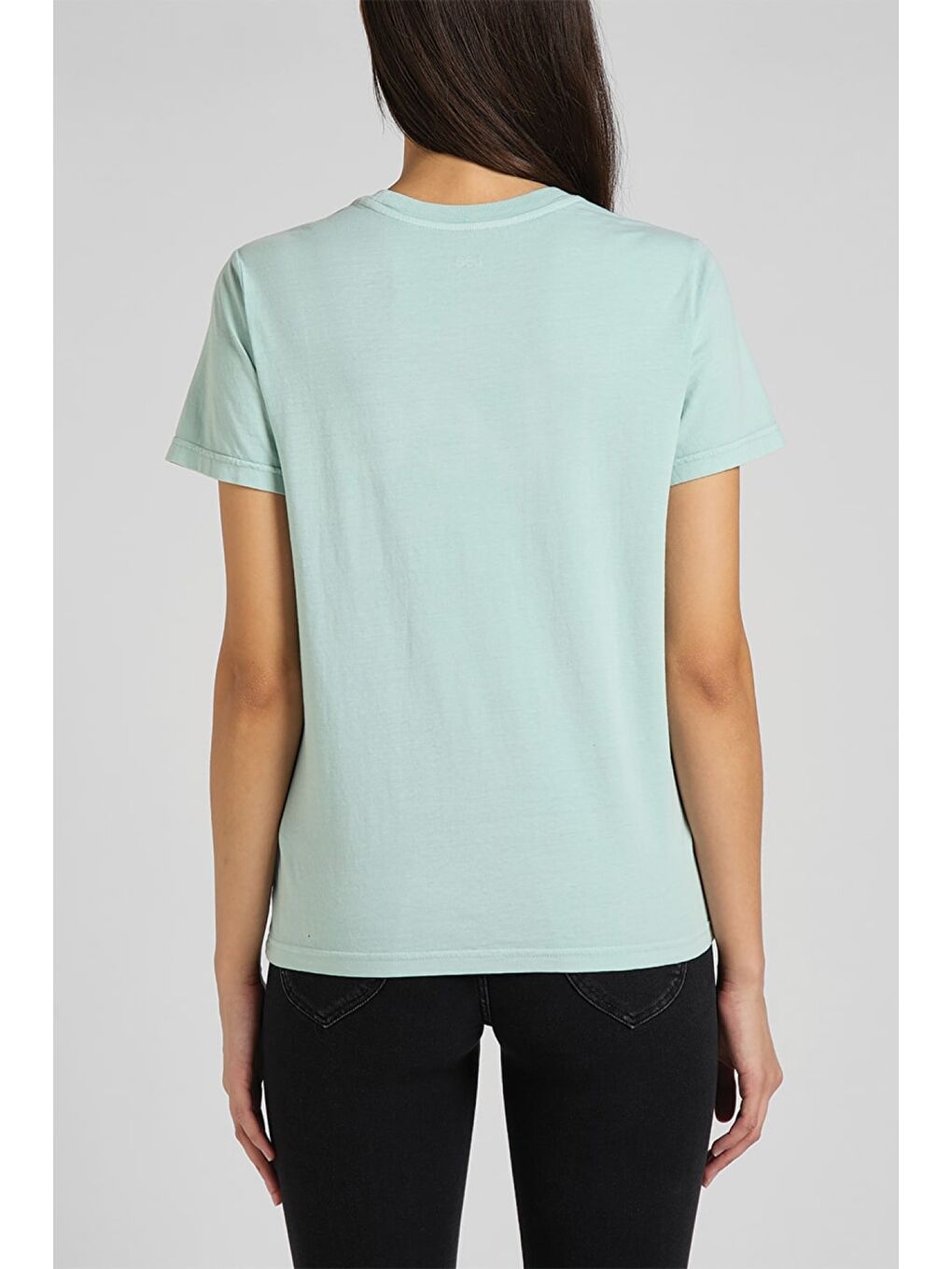 Yeşil Slim Fit Dar Kesim Bisiklet Yaka Kısa Kollu Tişört-3