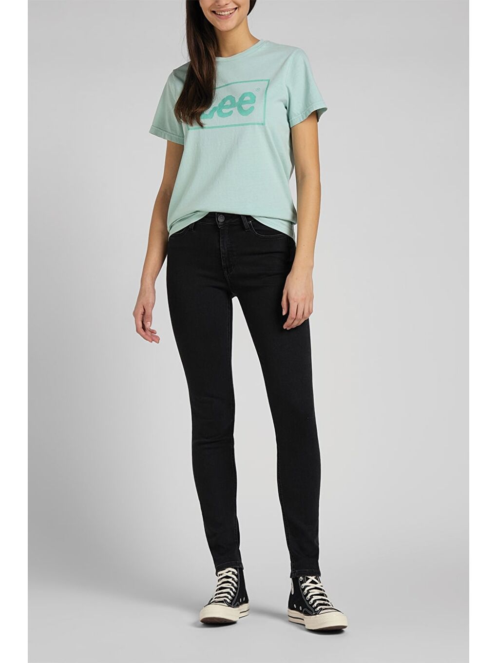 Yeşil Slim Fit Dar Kesim Bisiklet Yaka Kısa Kollu Tişört-4