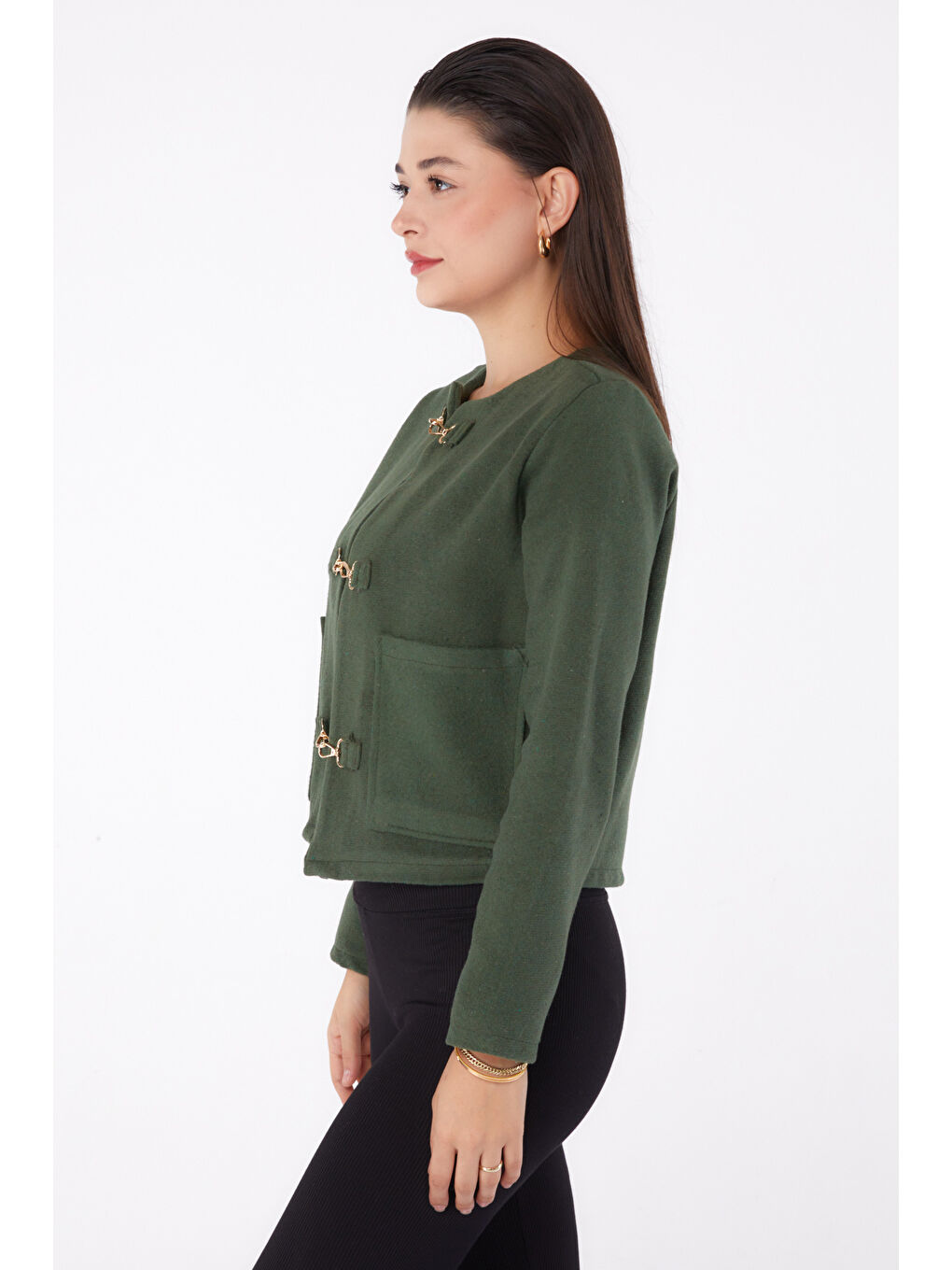 Kaşe Ceket Haki - 13291-3