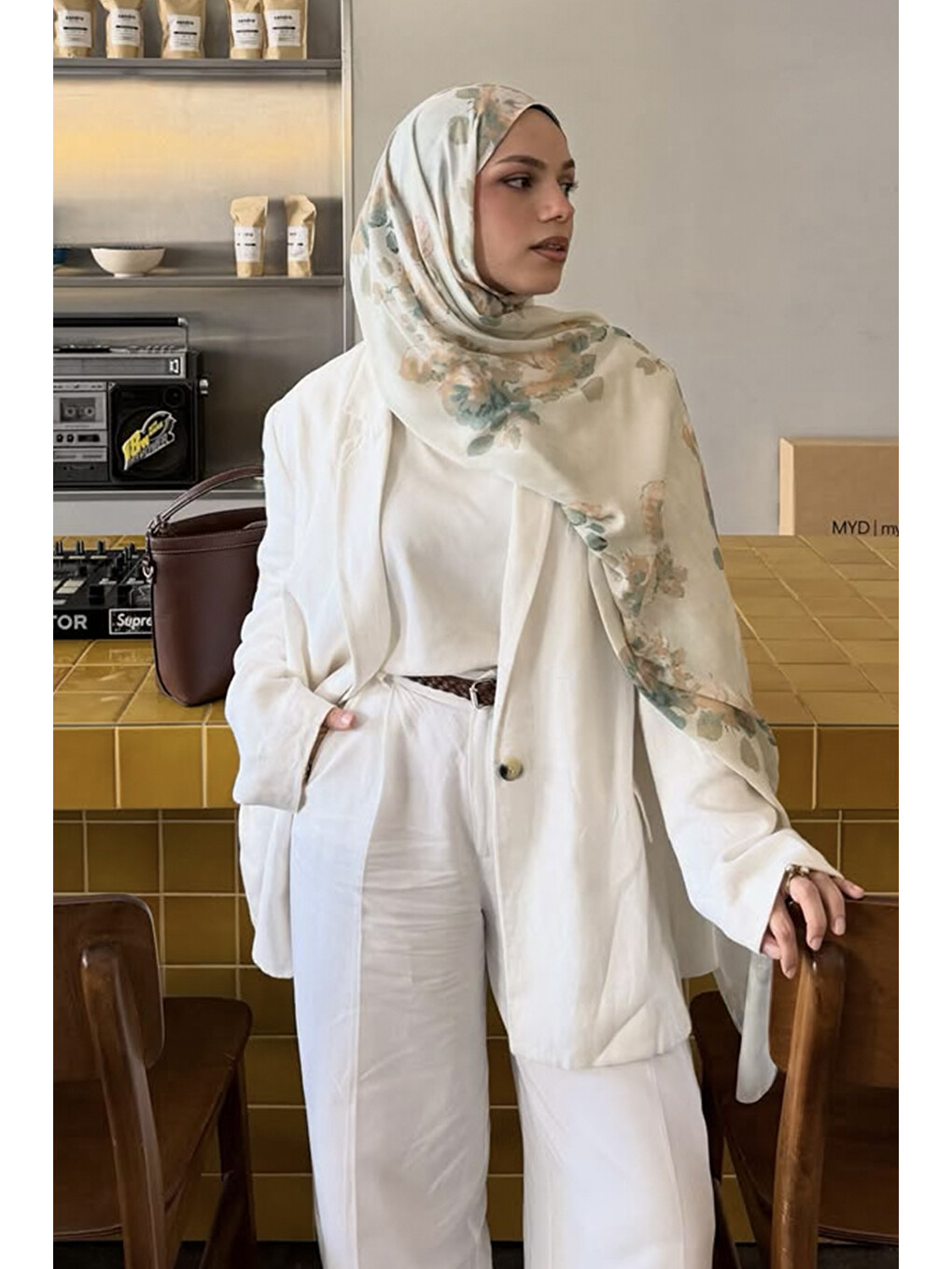 Deluxe Summer Flow Şal Soft Yeşil-7