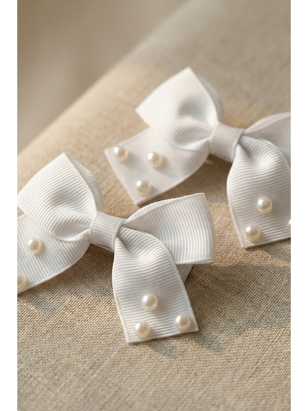 İncili Fiyonk Otomat Toka Ekru-2