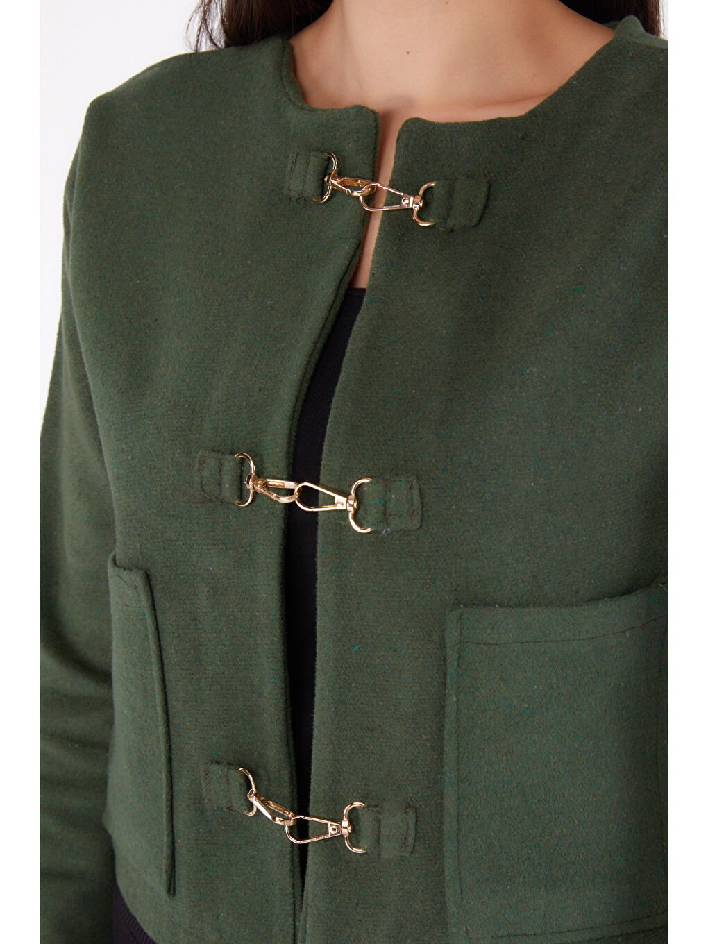 Kaşe Ceket Haki - 13291-5