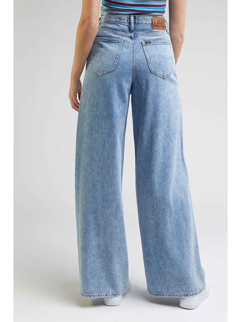 Mavi Drew Fit Çok Yüksek Bel Geniş Paça %100 Pamuk Jean Jean Pantolon-2