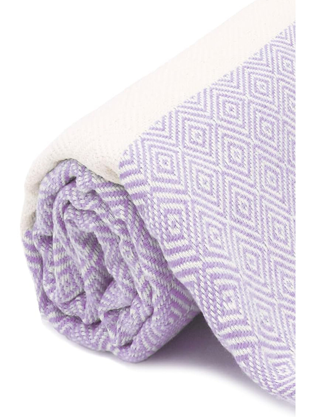 %100 Pamuk Geometrik Desenli Plaj Havlusu Hamam Sauna Deniz Havlusu Peştemal 03 Lila-2