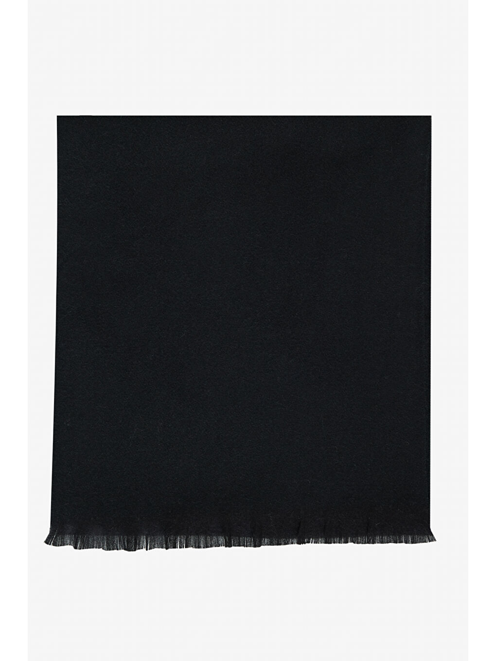 Erkek Siyah Desensiz Sıcak Tutan Triko Atkı