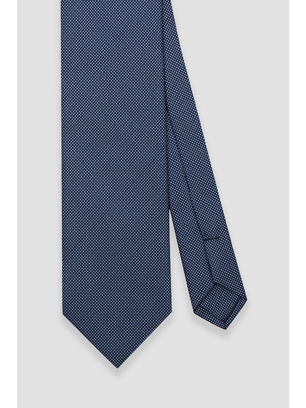 Kravat 8 Cm Mikrofiber Polyester Açık Mavi Erkek Desenli Kravat-2